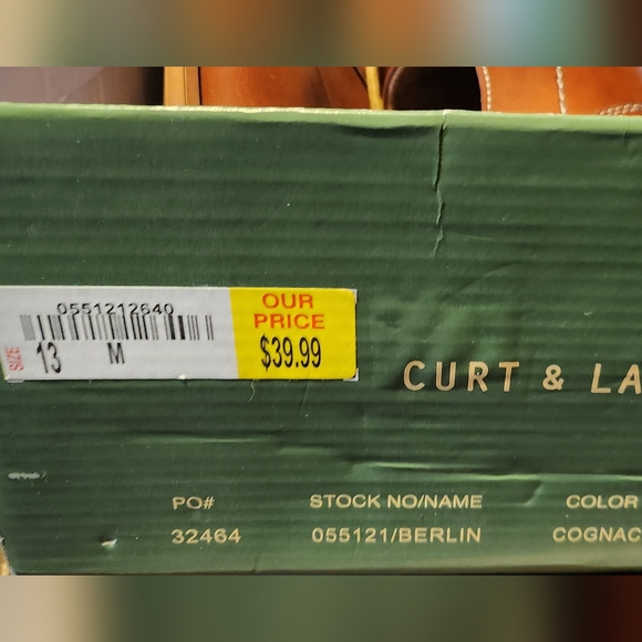 Mens brown/tan dress shoes NWB - Picture 2 of 2